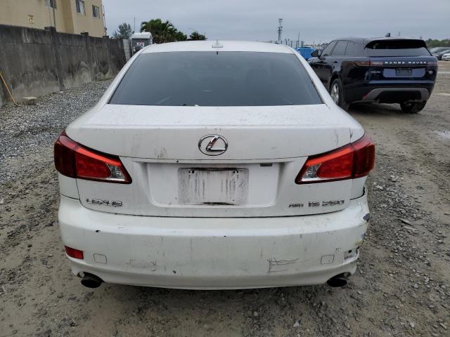 JTHCK262395033276 - 2009 LEXUS IS 250 WHITE photo 6