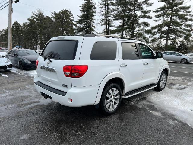 5TDBY68AX8S022291 - 2008 TOYOTA SEQUOIA LIMITED WHITE photo 4