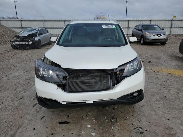 5J6RM4H75DL021574 - 2013 HONDA CR-V EXL WHITE photo 5