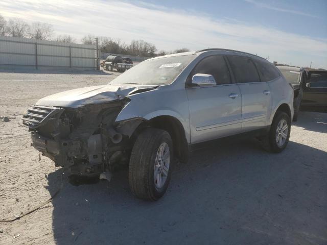 1GNKRHKD8EJ368481 - 2014 CHEVROLET TRAVERSE LT SILVER photo 1