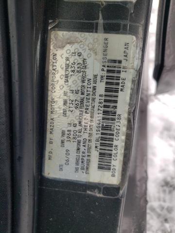 JM1BL1SG4A1172818 - 2010 MAZDA 3 I GRAY photo 12