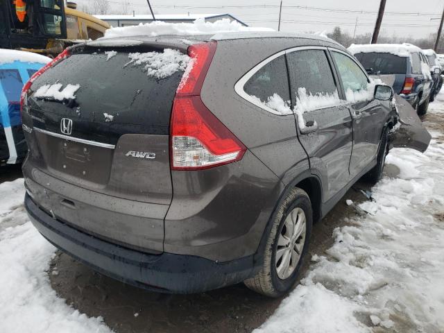 2HKRM4H71EH668954 - 2014 HONDA CR-V EXL GRAY photo 3