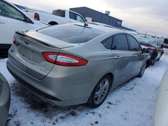 3FA6P0LU5FR245234 - 2015 FORD FUSION SE HYBRID GOLD photo 3