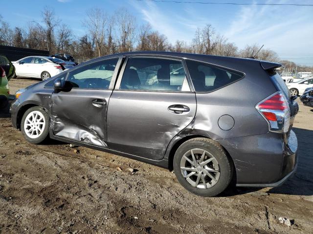 JTDZN3EUXFJ025030 - 2015 TOYOTA PRIUS V GRAY photo 2