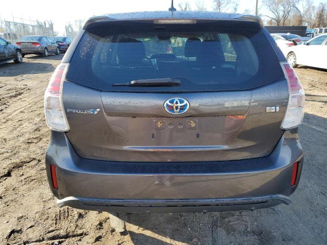 JTDZN3EUXFJ025030 - 2015 TOYOTA PRIUS V GRAY photo 6