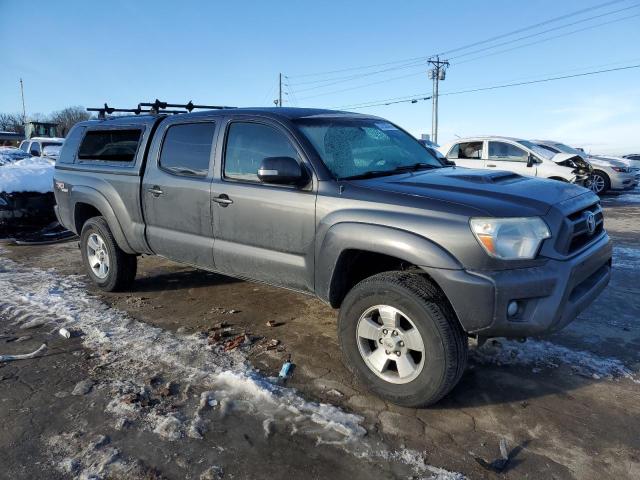 3TMMU4FN0DM060511 - 2013 TOYOTA TACOMA DOUBLE CAB LONG BED GRAY photo 4