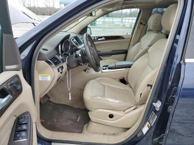 4JGDA5HB6EA268646 - 2014 MERCEDES-BENZ ML 350 4MATIC BLUE photo 7