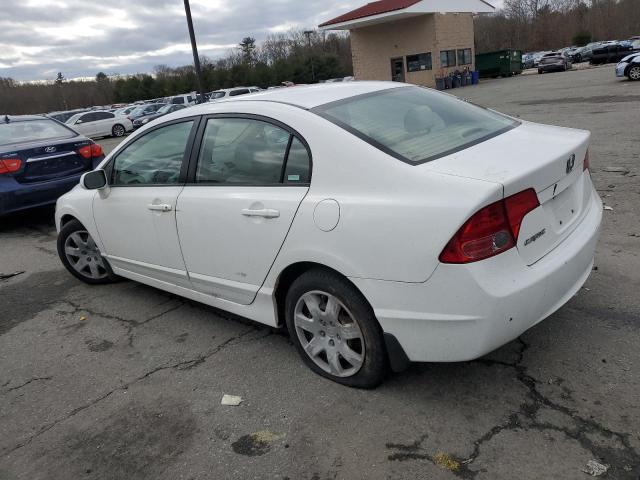 2HGFA165X8H522904 - 2008 HONDA CIVIC LX WHITE photo 2