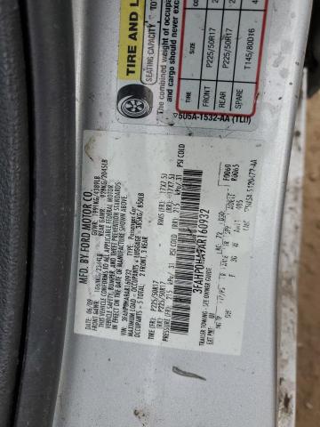 3FAHP0HA9AR160932 - 2010 FORD FUSION SE SILVER photo 12