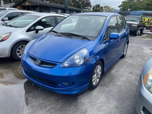 JHMGD38668S012455 - 2008 HONDA FIT SPORT BLUE photo 2