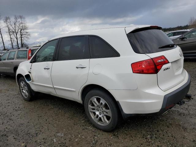 2HNYD28258H526022 - 2008 ACURA MDX WHITE photo 2