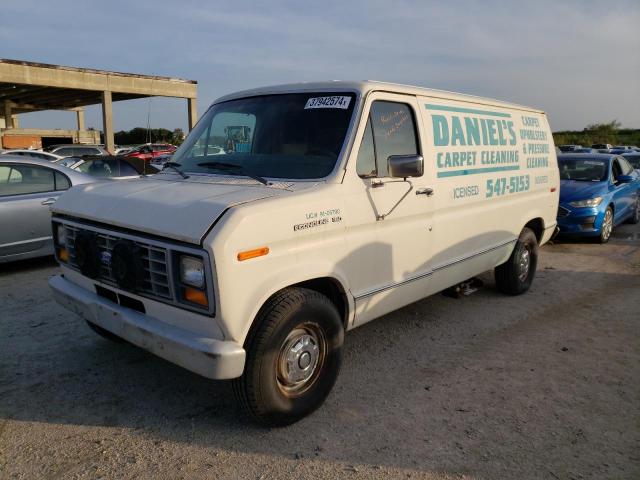 1FTDE14Y3KHC07673 - 1989 FORD ECONOLINE E150 VAN WHITE photo 1