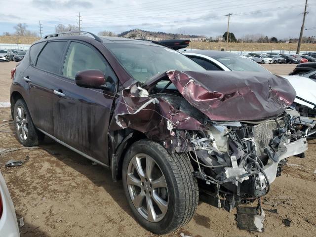 JN8AZ1MW2EW533278 - 2014 NISSAN MURANO S MAROON photo 4