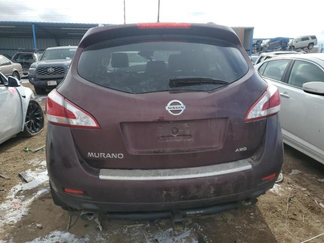 JN8AZ1MW2EW533278 - 2014 NISSAN MURANO S MAROON photo 6