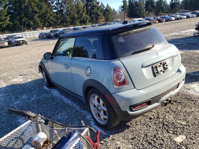 WMWSV3C59DT391587 - 2013 MINI COOPER S BLUE photo 2