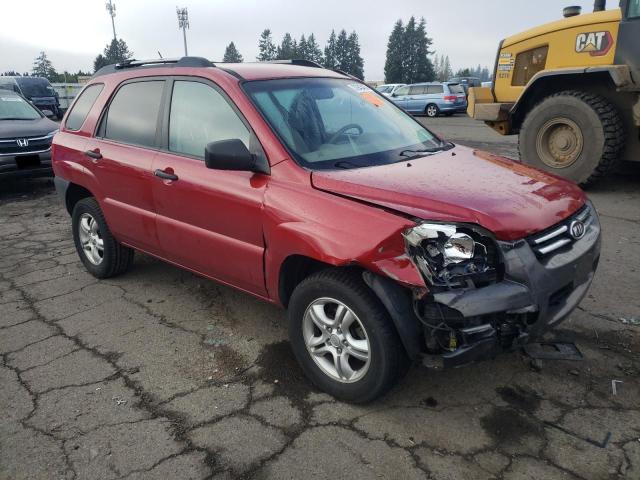 KNDJE723787484631 - 2008 KIA SPORTAGE EX RED photo 4