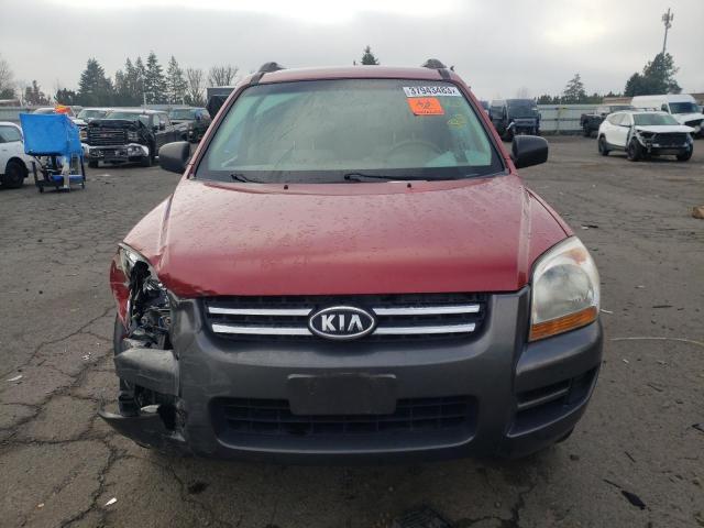 KNDJE723787484631 - 2008 KIA SPORTAGE EX RED photo 5