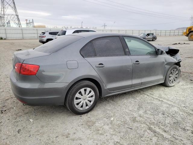 3VW2K7AJ5BM366486 - 2011 VOLKSWAGEN JETTA BASE GRAY photo 3