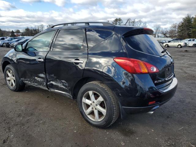 JN8AZ18W79W151411 - 2009 NISSAN MURANO S BLACK photo 2