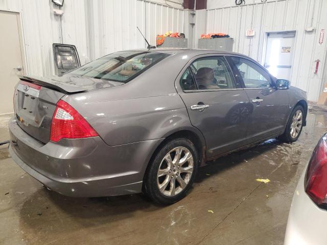 3FAHP0JA5BR108290 - 2011 FORD FUSION SEL GRAY photo 3