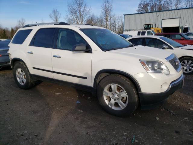 1GKLRKED7AJ204482 - 2010 GMC ACADIA SL WHITE photo 4