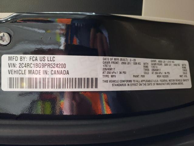 2C4RC1BG9PR524200 - 2023 CHRYSLER PACIFICA TOURING L BLACK photo 13