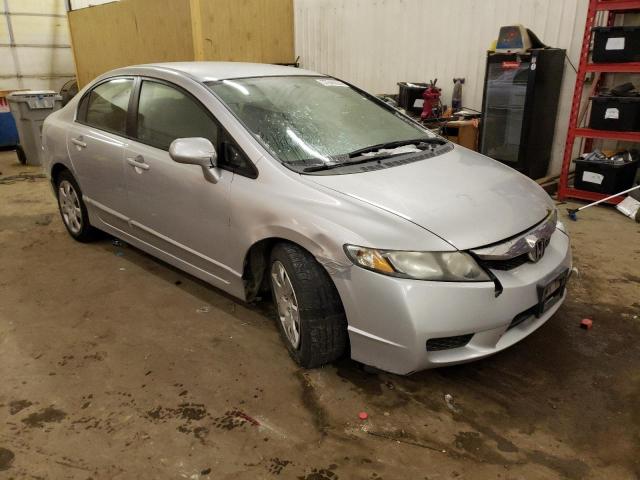 1HGFA16569L000677 - 2009 HONDA CIVIC LX SILVER photo 4