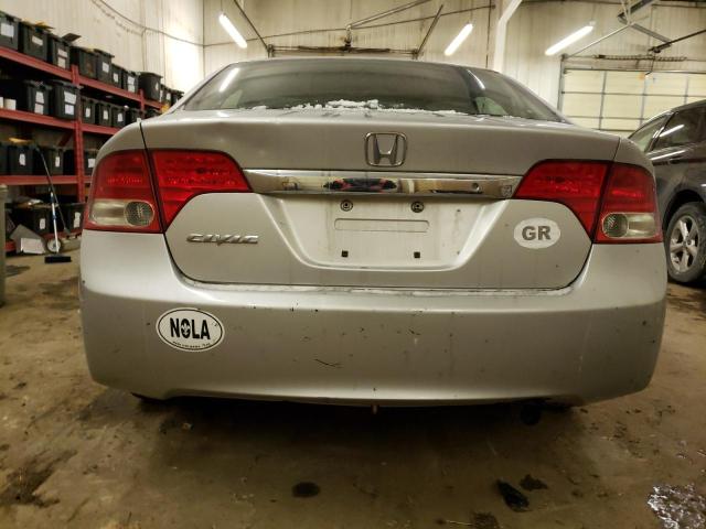 1HGFA16569L000677 - 2009 HONDA CIVIC LX SILVER photo 6