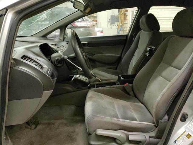 1HGFA16569L000677 - 2009 HONDA CIVIC LX SILVER photo 7