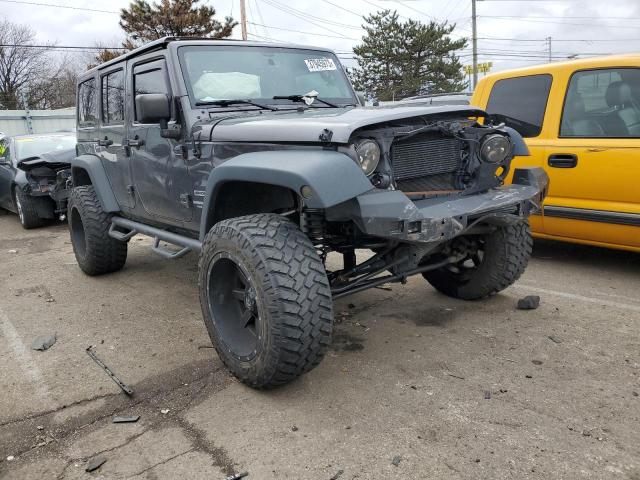 1C4BJWDG4GL309446 - 2016 JEEP WRANGLER U SPORT ნაცრისფერი ფოტო 4