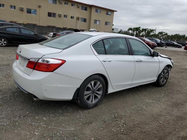 1HGCR2F33EA257687 - 2014 HONDA ACCORD LX WHITE photo 3