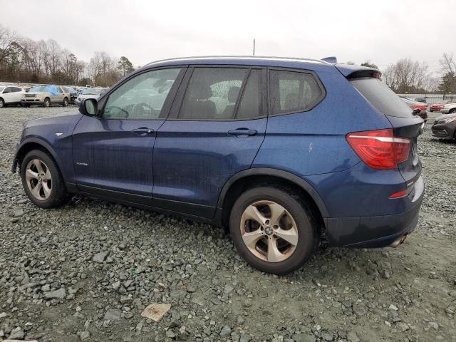 5UXWX5C51CL725411 - 2012 BMW X3 XDRIVE28I BLUE photo 2