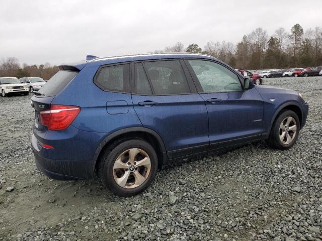 5UXWX5C51CL725411 - 2012 BMW X3 XDRIVE28I BLUE photo 3