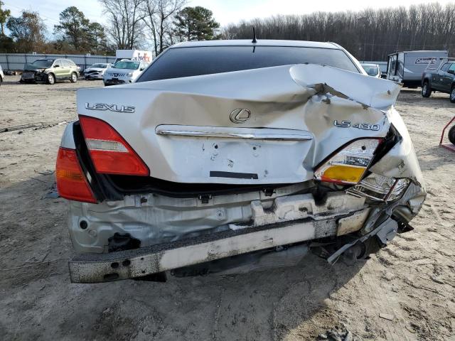 JTHBN30F310001871 - 2001 LEXUS LS 430 SILVER photo 6