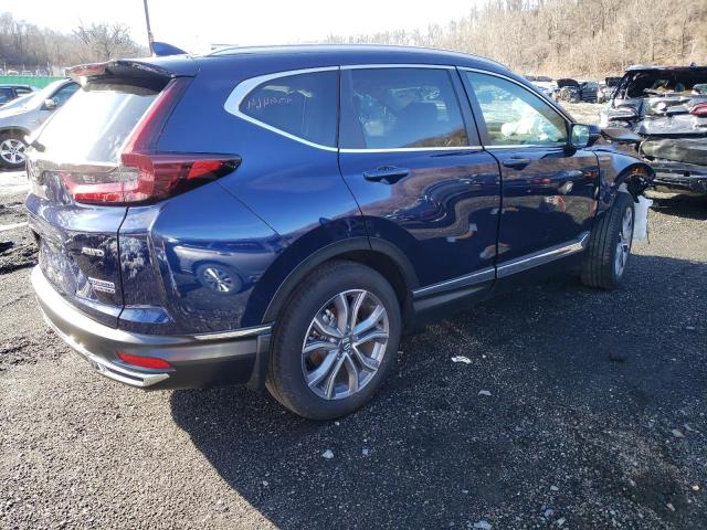 5J6RT6H92NL055084 - 2022 HONDA CR-V TOURING BLUE photo 3