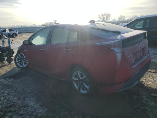 JTDKARFU6H3529967 - 2017 TOYOTA PRIUS RED photo 2