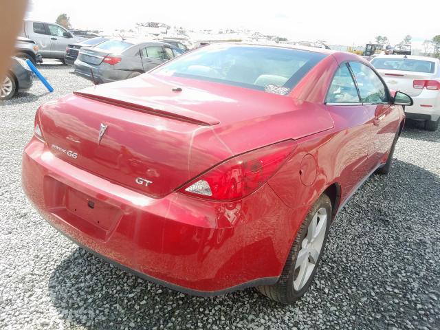 1G2ZH358064288690 - 2006 PONTIAC G6 GT RED photo 4