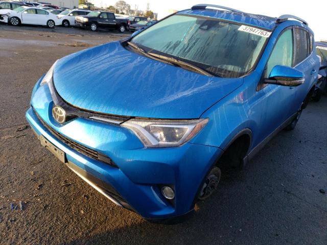 2T3RFREV6JW814505 - 2018 TOYOTA RAV4 ADVENTURE BLUE photo 1