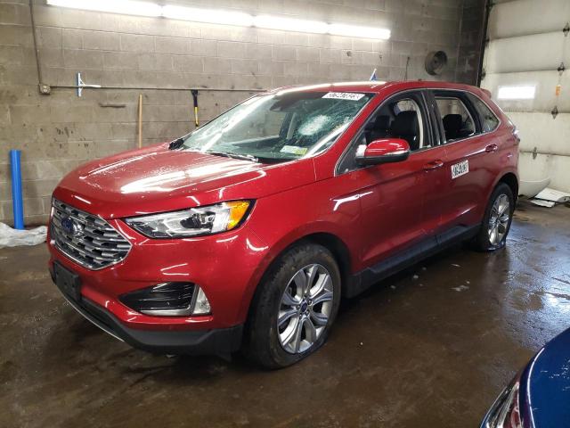 2FMPK4K90NBA31097 - 2022 FORD EDGE TITANIUM RED photo 1