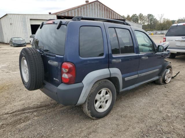 1J4GK48KX7W543931 - 2007 JEEP LIBERTY SPORT BLUE photo 3