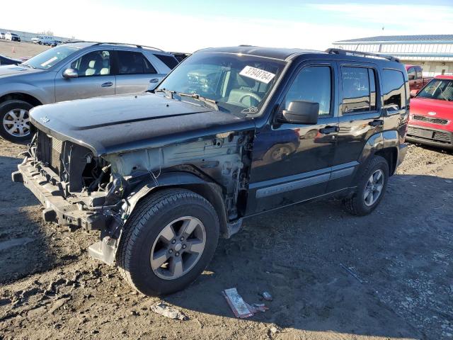 1J8GN28K68W163190 - 2008 JEEP LIBERTY SPORT BLACK photo 1