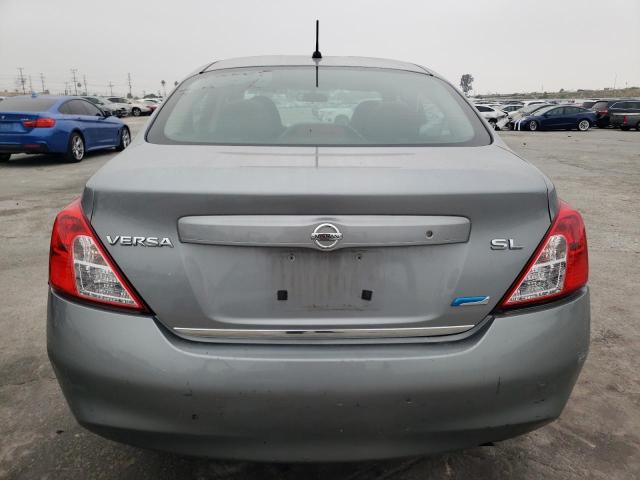 3N1CN7AP2CL847048 - 2012 NISSAN VERSA S GRAY photo 6