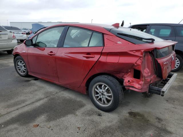 JTDKARFU8G3515440 - 2016 TOYOTA PRIUS RED photo 2