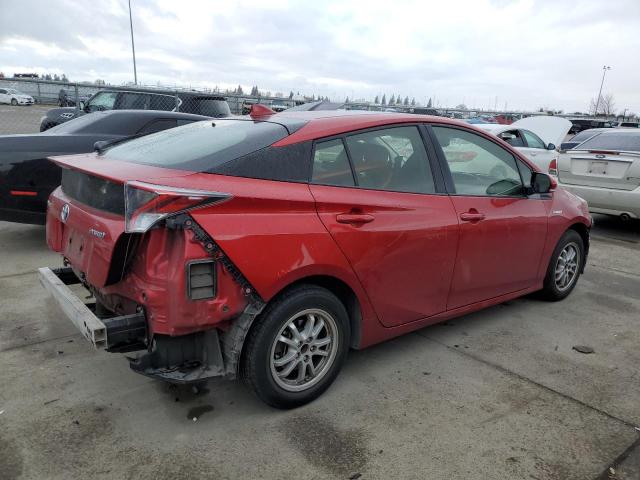 JTDKARFU8G3515440 - 2016 TOYOTA PRIUS RED photo 3