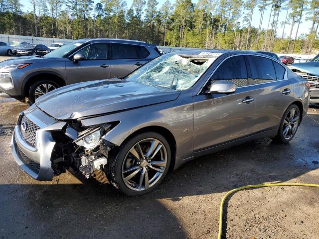 JN1EV7AR4KM591249 - 2019 INFINITI Q50 LUXE SILVER photo 1