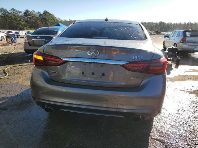 JN1EV7AR4KM591249 - 2019 INFINITI Q50 LUXE SILVER photo 6