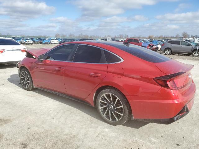 5NPEH4J27MH081352 - 2021 HYUNDAI SONATA LIMITED RED photo 2