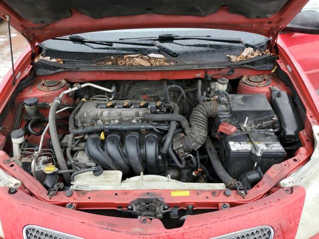 5Y2SL65826Z441487 - 2006 PONTIAC VIBE RED photo 11