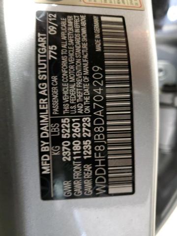 WDDHF8JB8DA704209 - 2013 MERCEDES-BENZ E 350 4MATIC SILVER photo 13