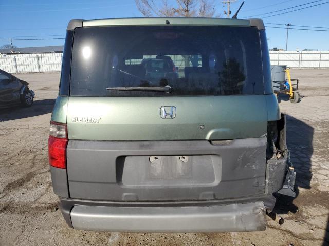 5J6YH18574L013585 - 2004 HONDA ELEMENT EX GREEN photo 6